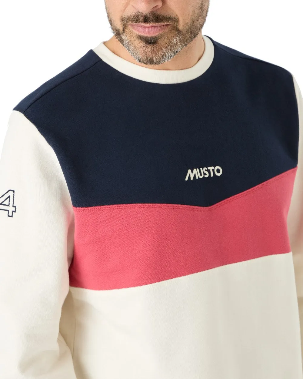 Musto Mens 64 Tri Colour Sweatshirt