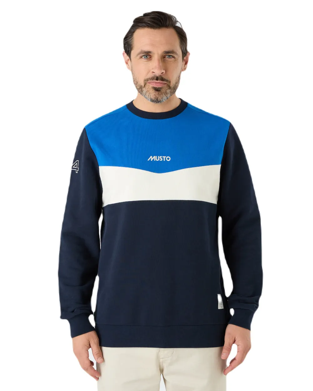 Musto Mens 64 Tri Colour Sweatshirt