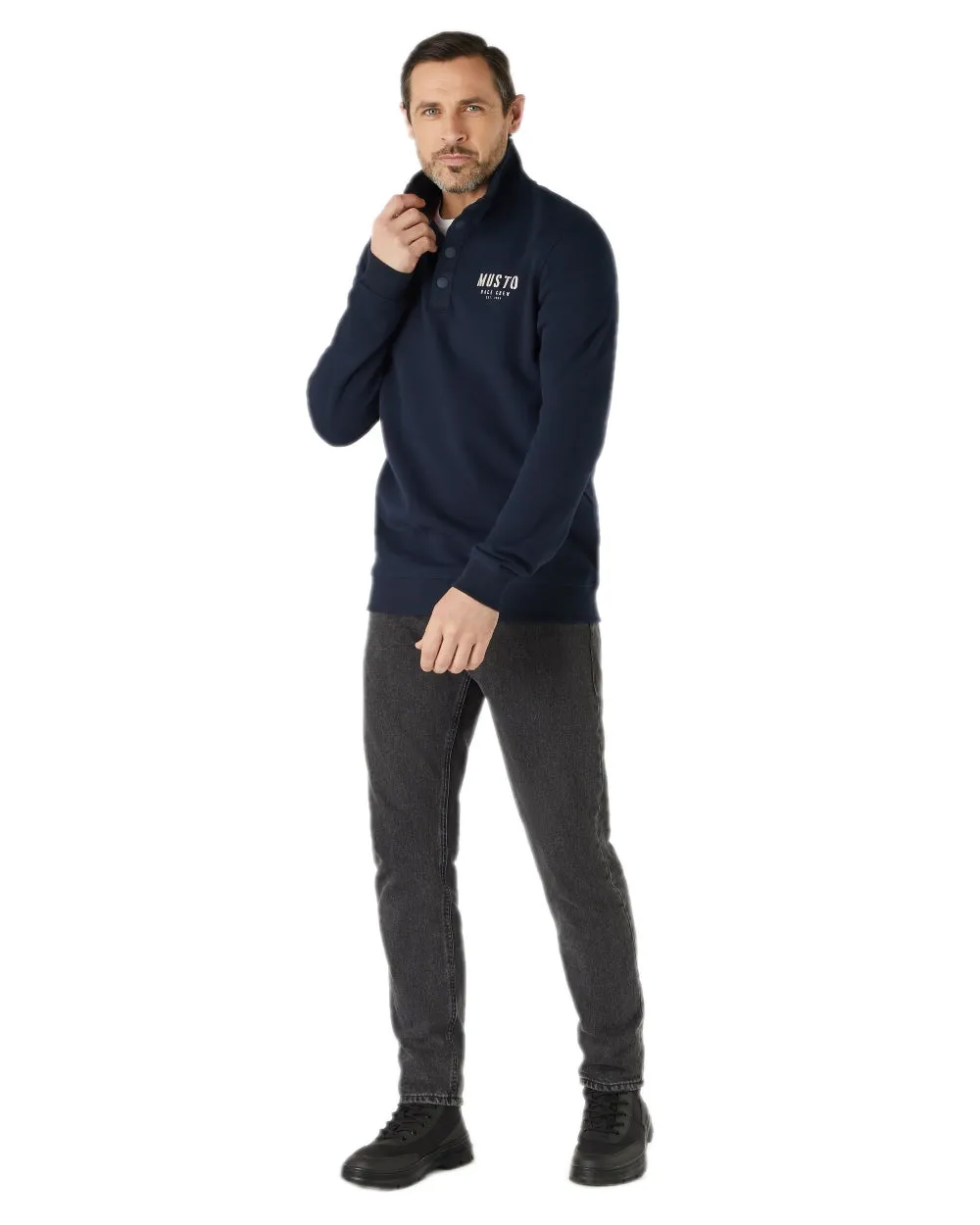 Musto Mens Marina Half Snap Sweater 2.0