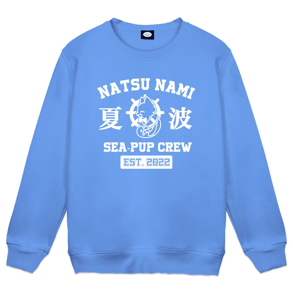 NatsuNami SEA-PUP Blue Crewneck V.2