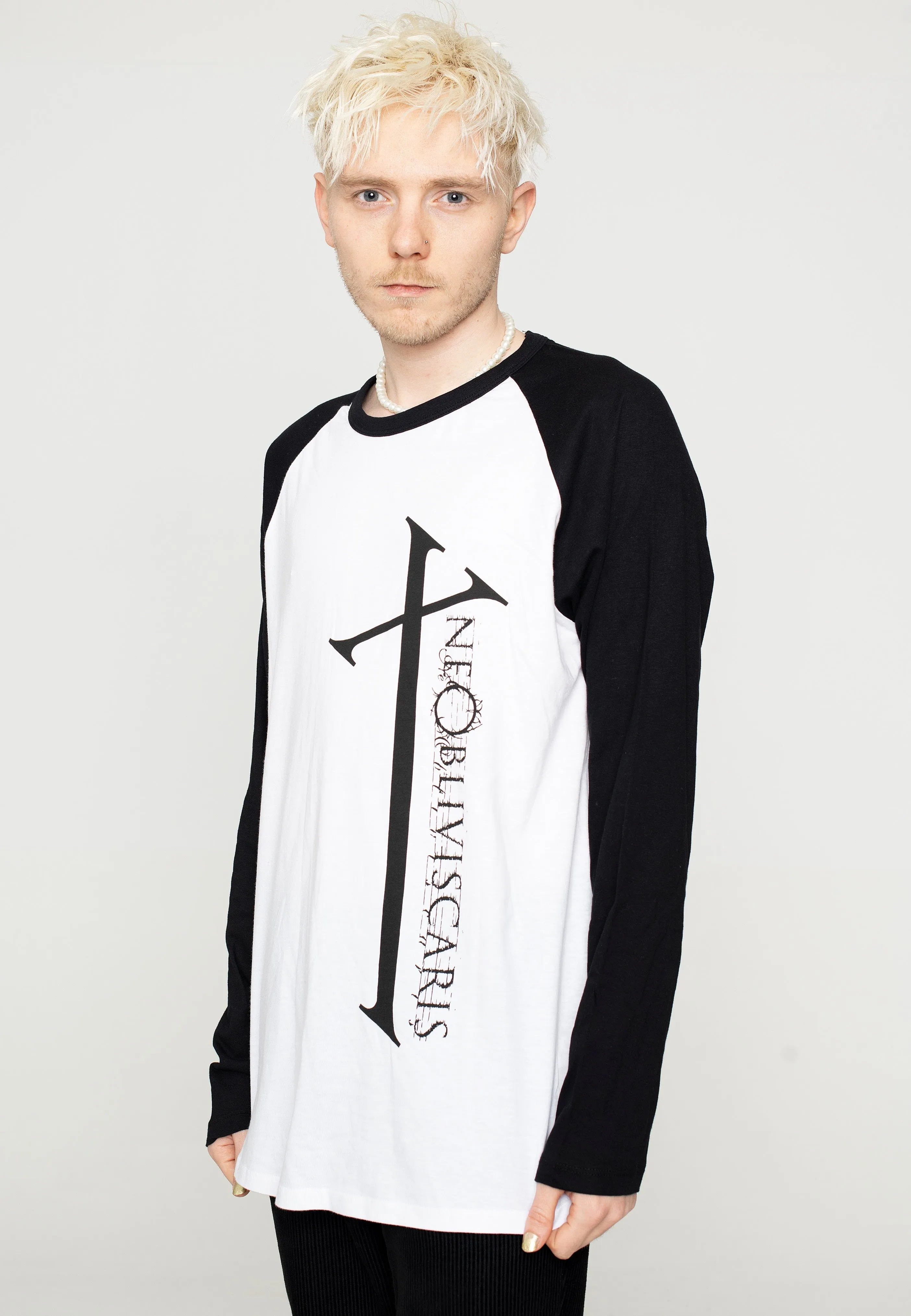 Ne Obliviscaris - Exul Cross White/Black - Longsleeve