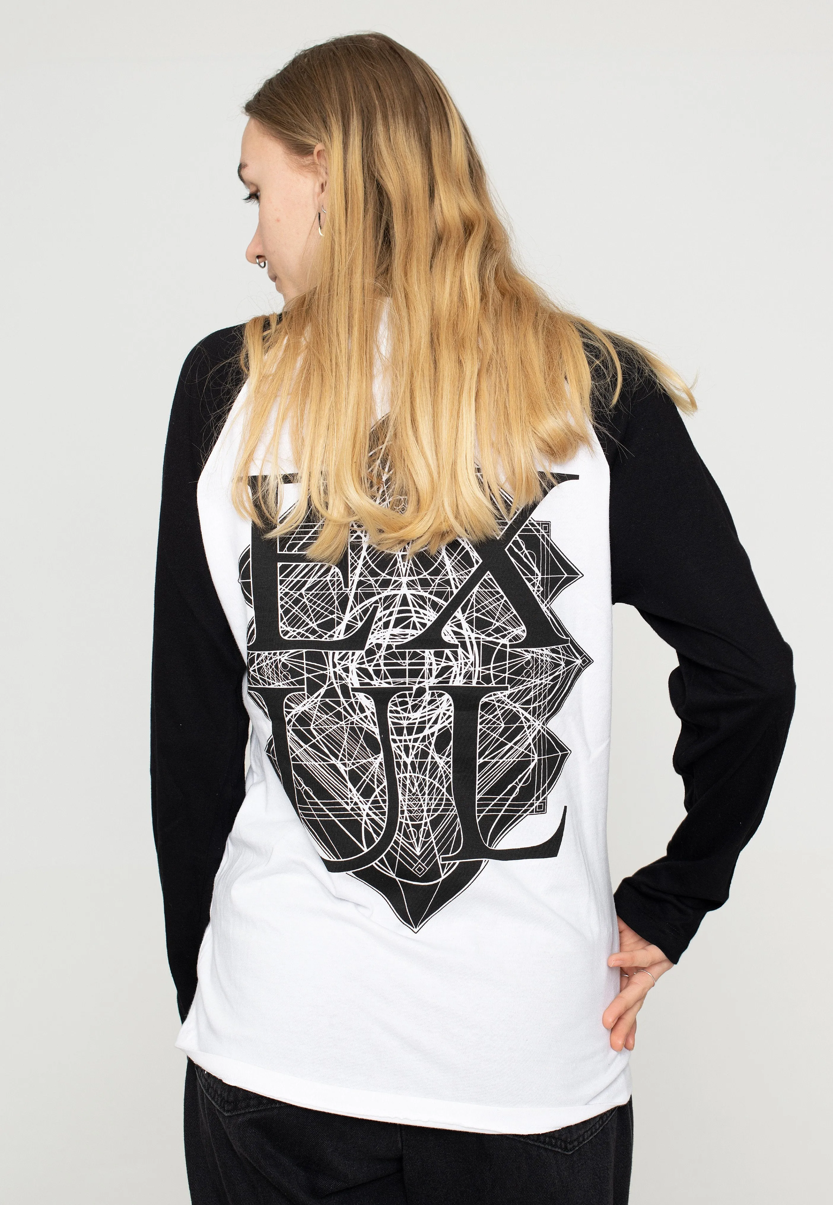 Ne Obliviscaris - Exul Cross White/Black - Longsleeve