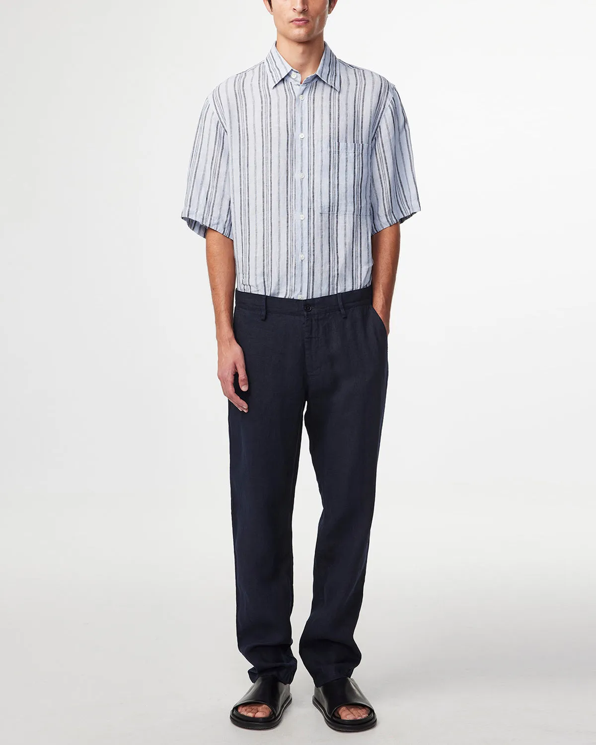 NN07 1196 Karl Trouser 34L Navy Blue