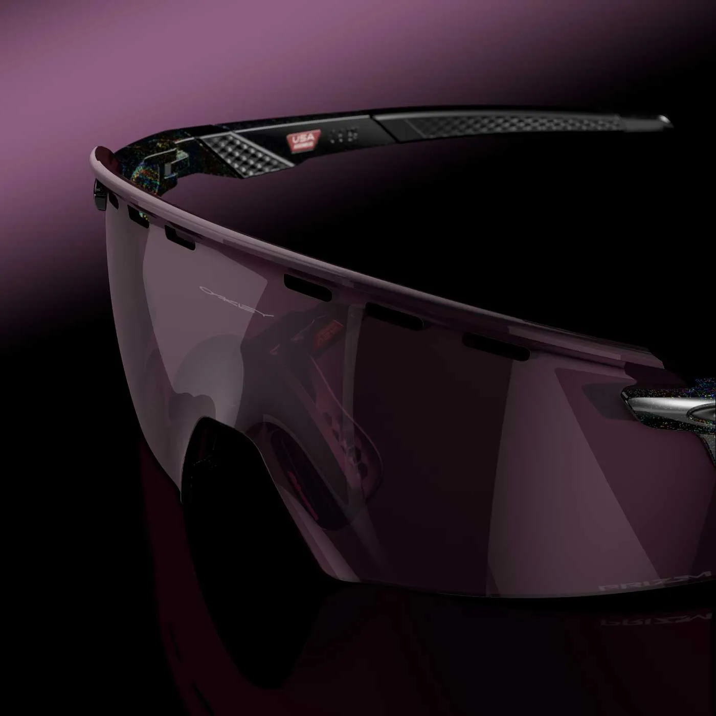 Oakley Encoder Strike Solstice Collection sunglasses - Dark galaxy Prizm road