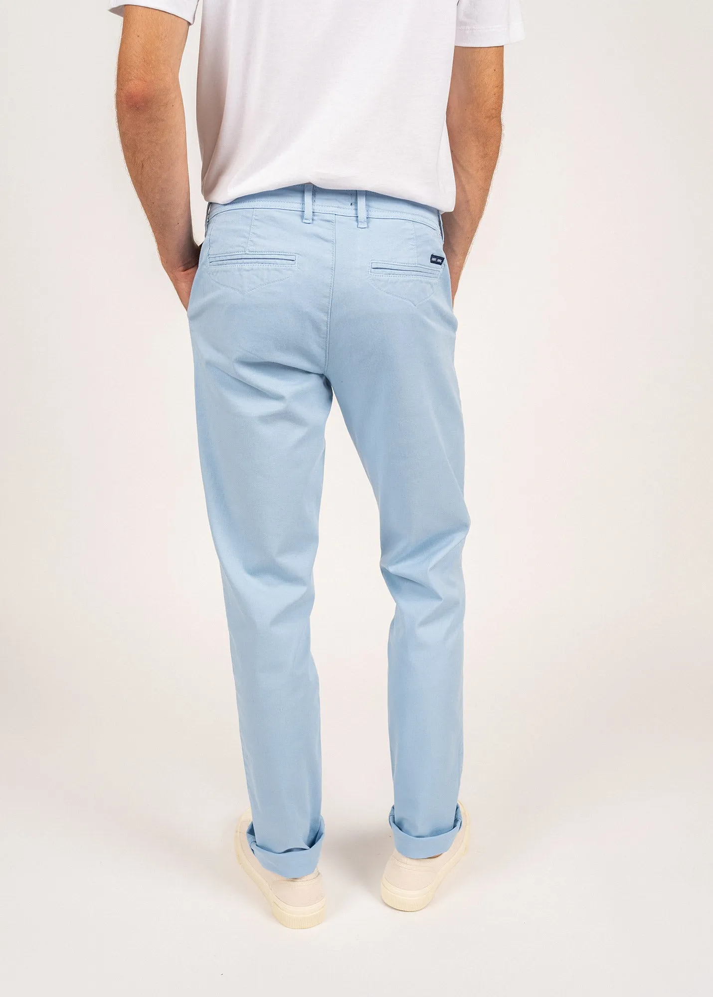 Pantalon chino Voile Et - en coton (CIEL)