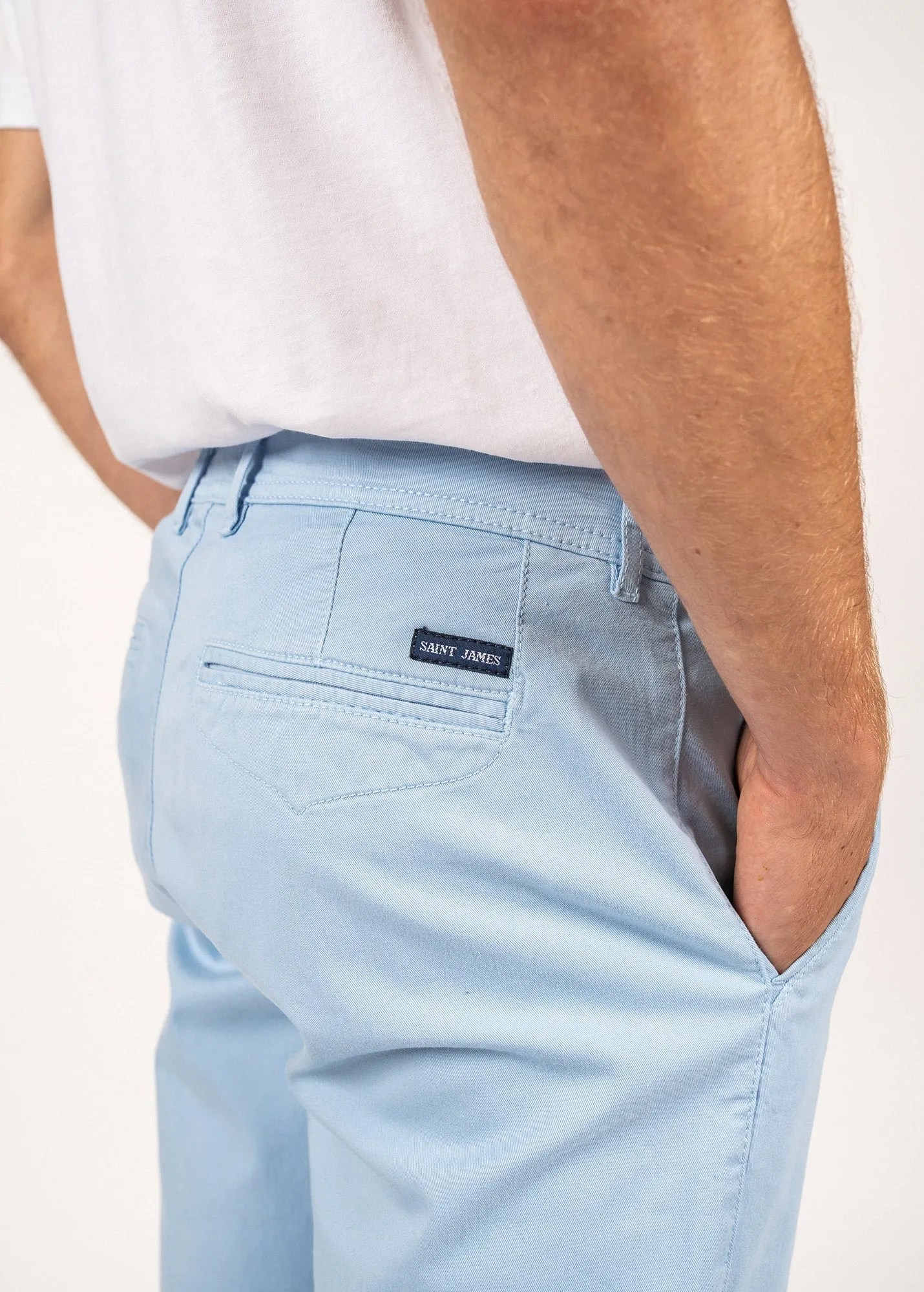 Pantalon chino Voile Et - en coton (CIEL)