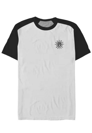 Parkway Drive - Glitch Logo White/Black Raglan - T-Shirt