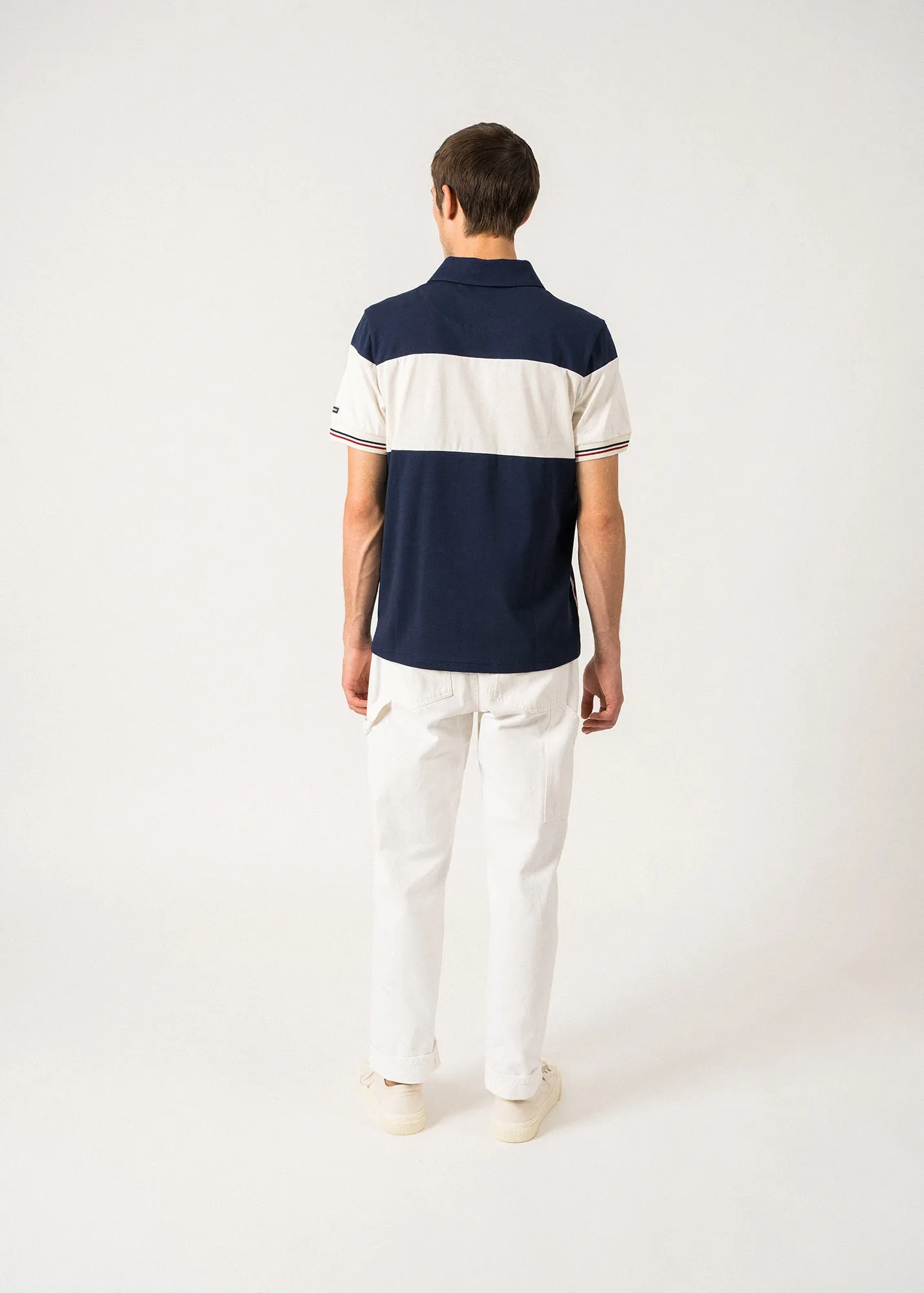 Polo en coton Tancrde - SAINT JAMES x Maison FT (INSIGNE/ECUME)
