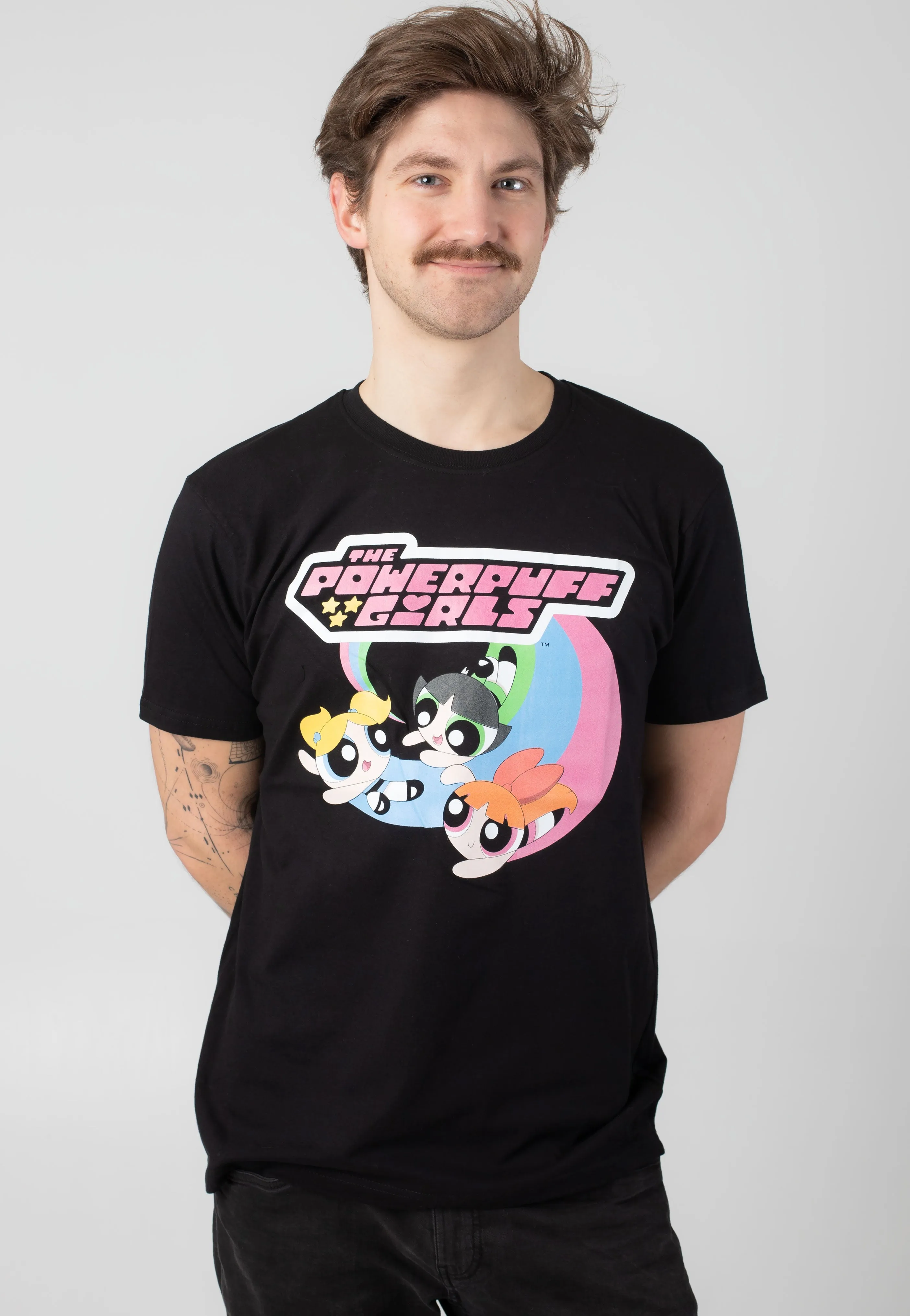 Powerpuff Girls - Trio Flying Logo - T-Shirt