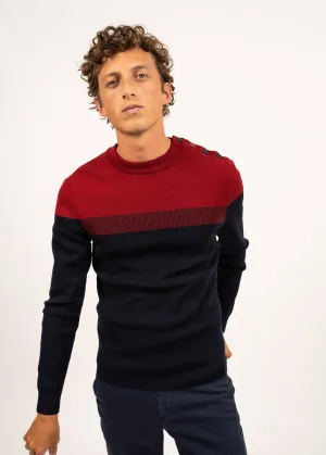 Pull marin Bretagne - en laine (MARINE/PERSAN)
