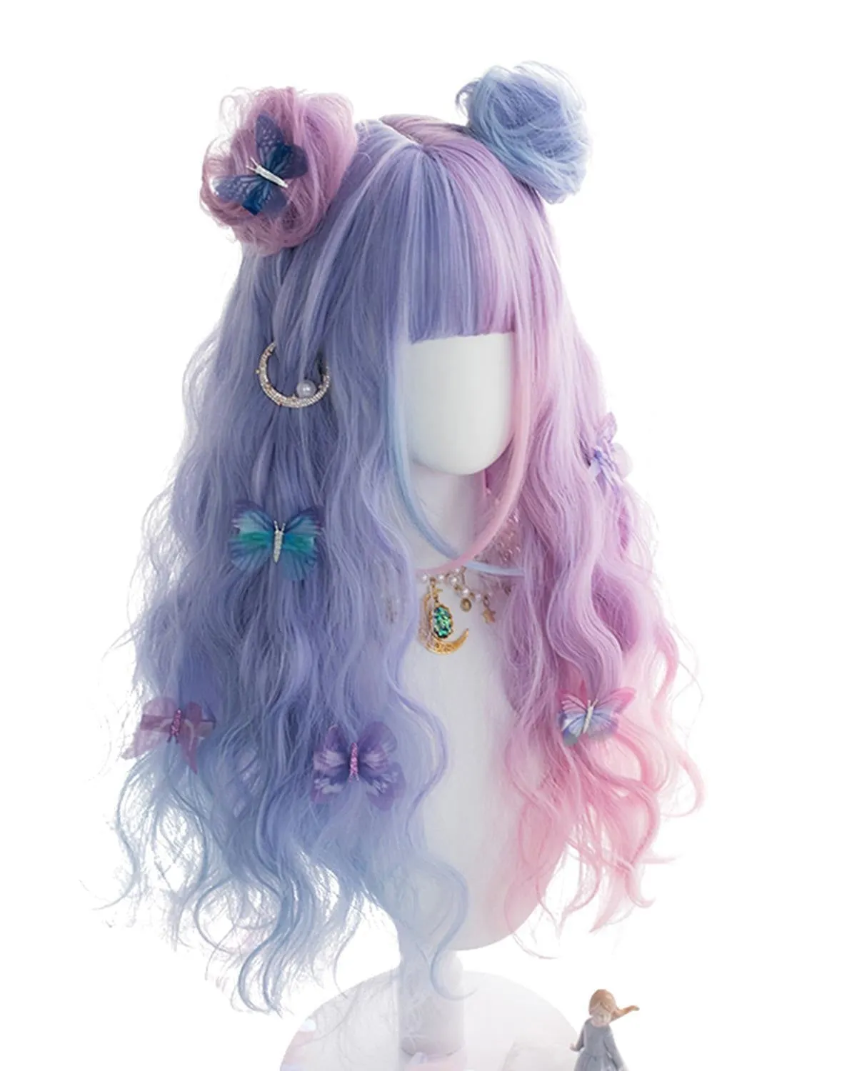 Purple Bunny Ear Cosplay Wig