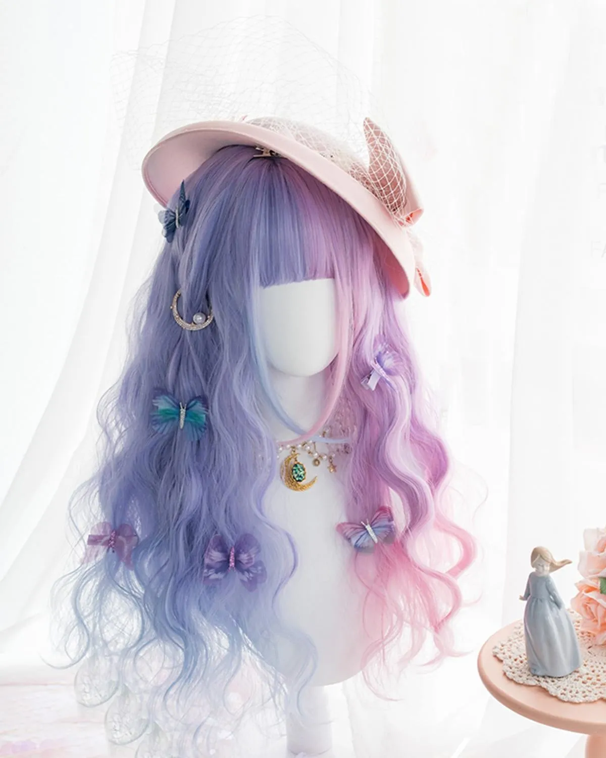 Purple Bunny Ear Cosplay Wig