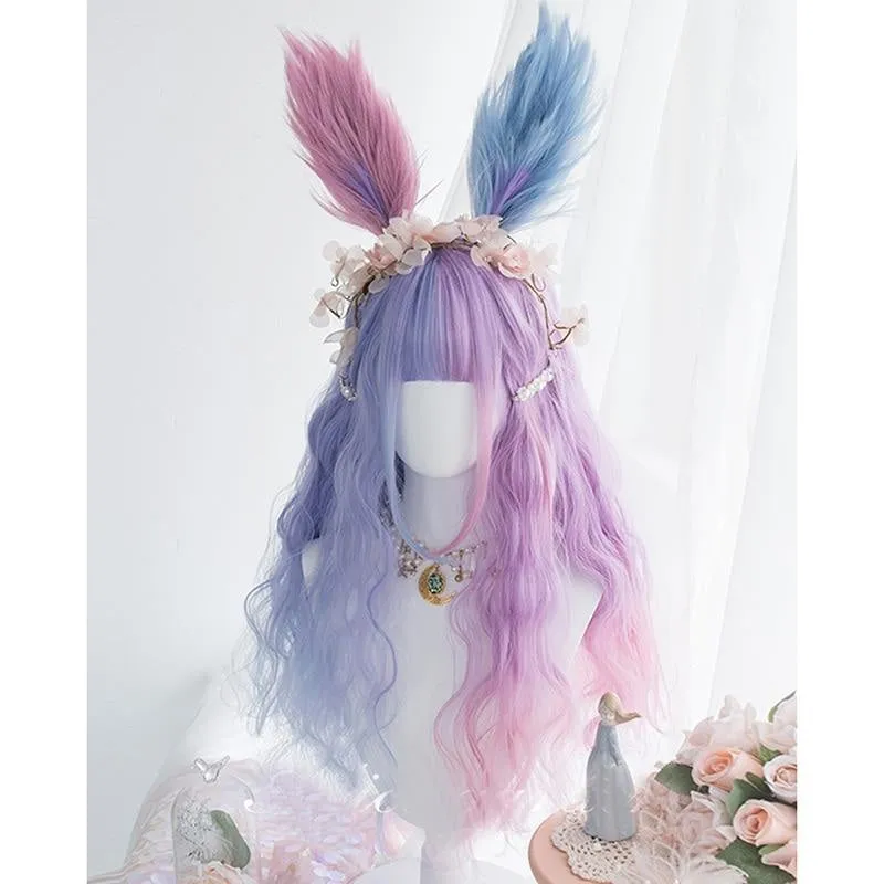 Purple Bunny Ear Cosplay Wig
