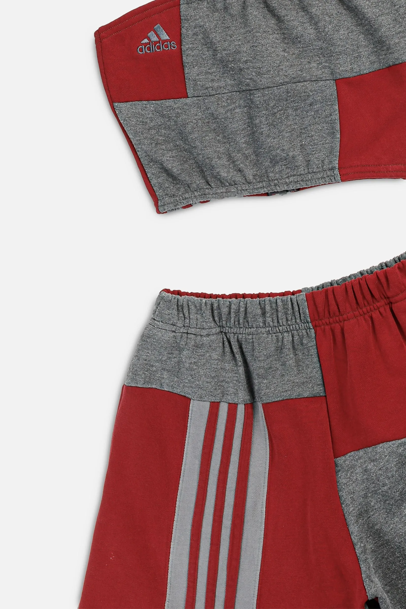 Rework Adidas Patchwork Sweatshorts Set - XS Frankie