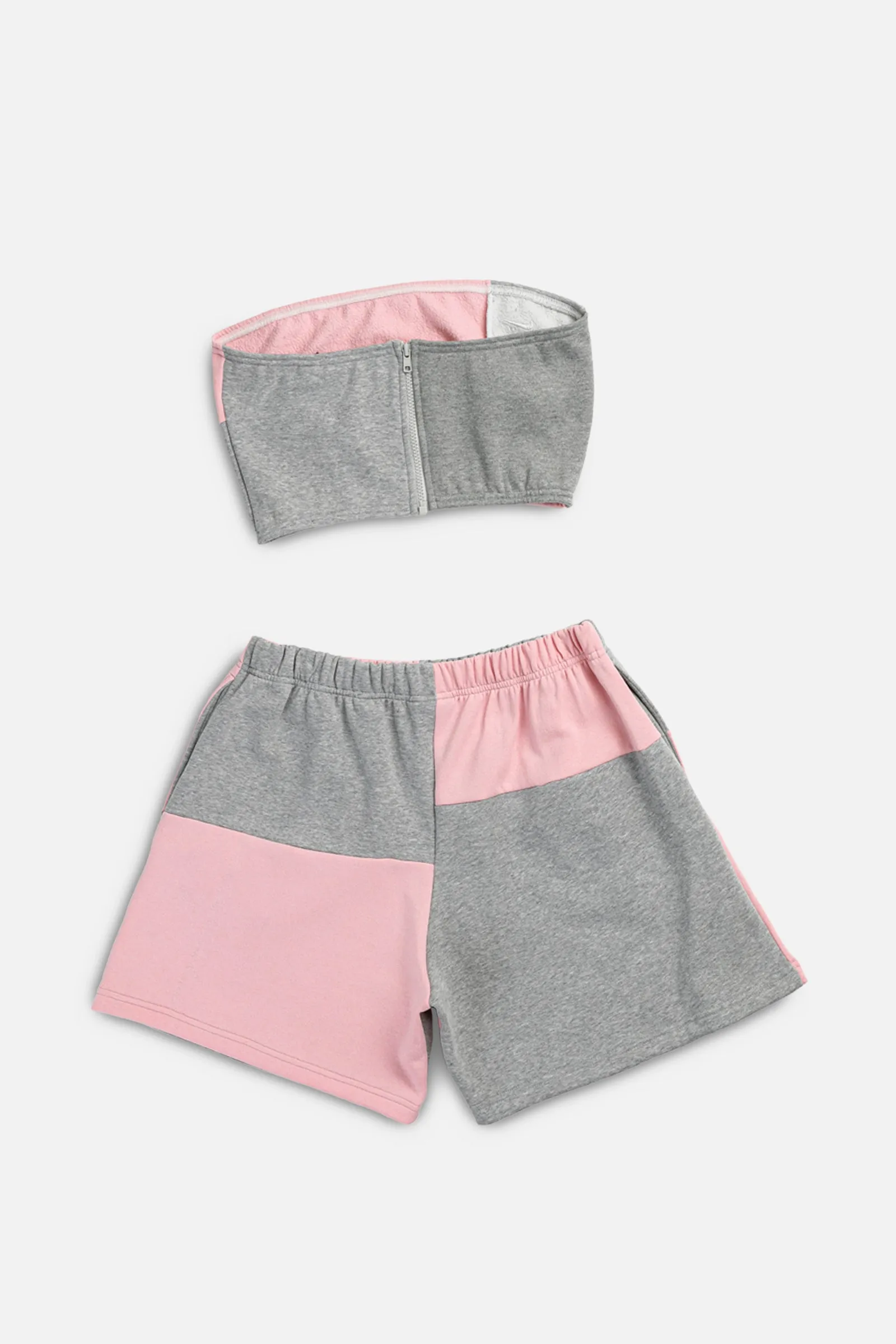 Rework Nike Patchwork Sweatshorts Set - L Frankie