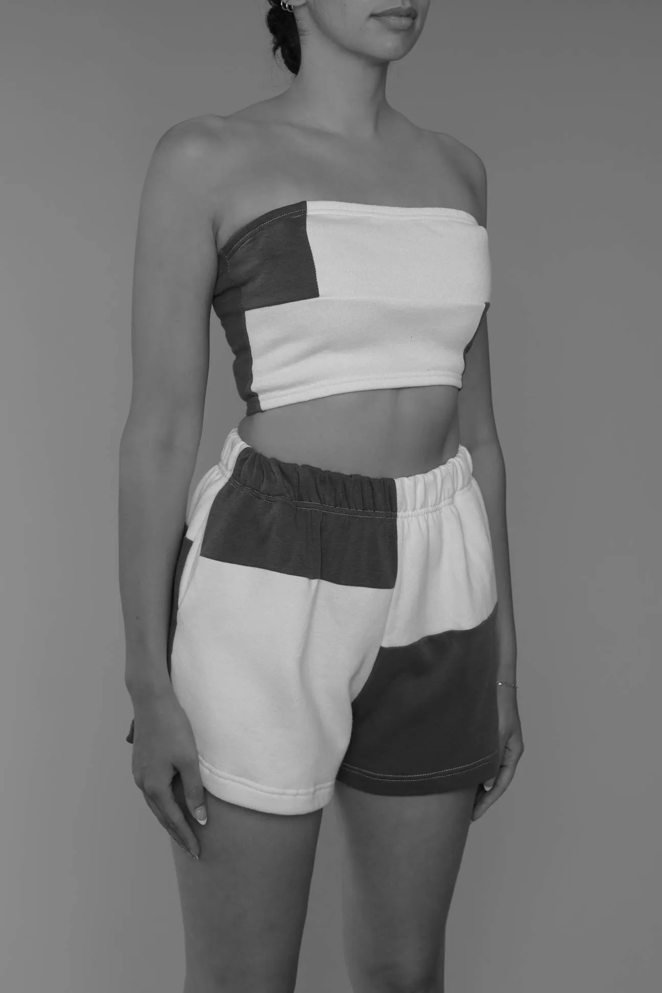 Rework Nike Patchwork Sweatshorts Set - L Frankie