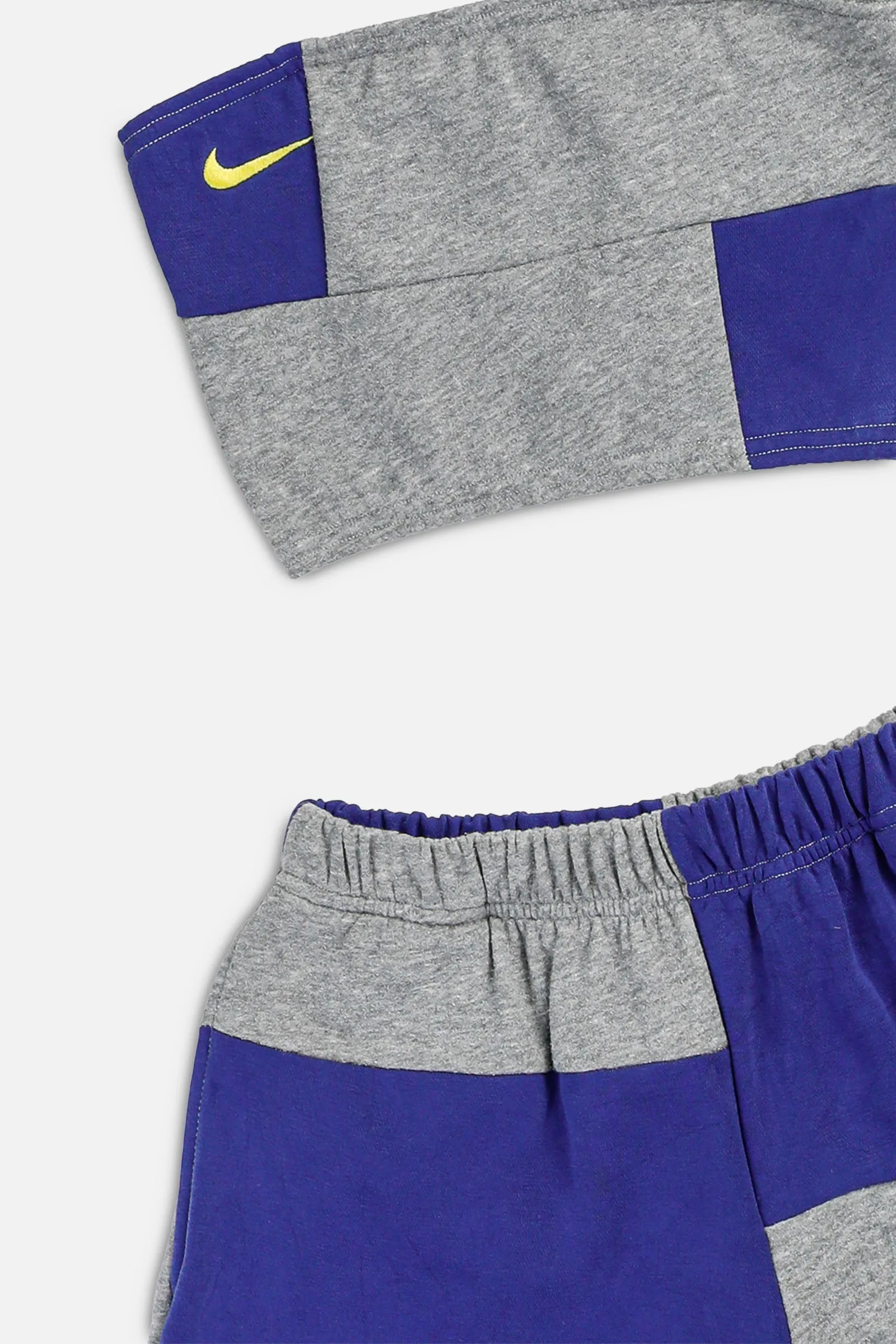 Rework Nike Patchwork Sweatshorts Set - XS Frankie