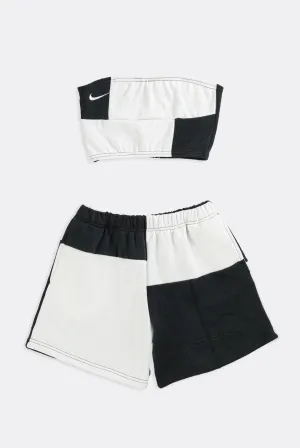 Rework Nike Patchwork Sweatshorts Set - XS, S, M, L, XL Frankie