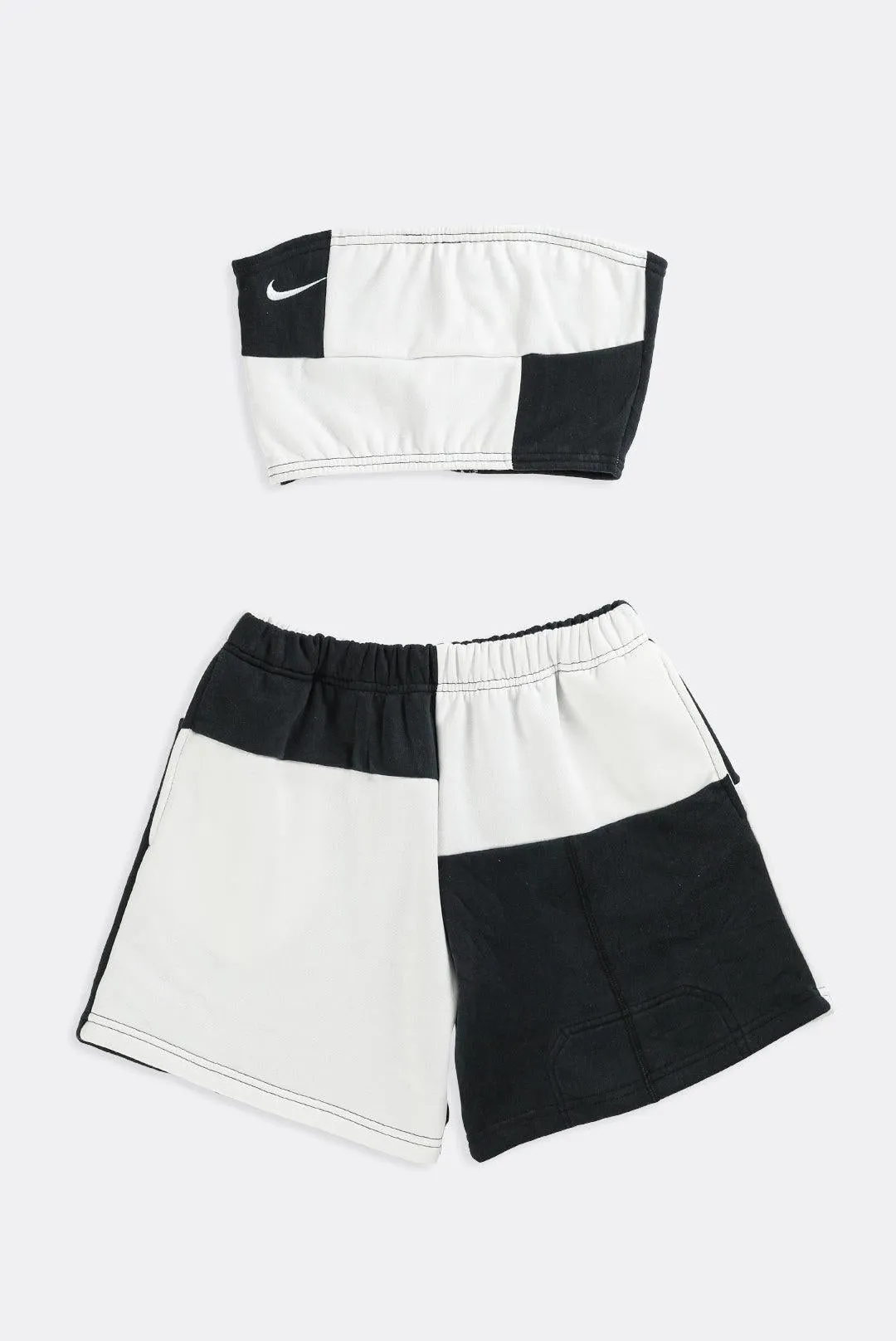 Rework Nike Patchwork Sweatshorts Set - XS, S, M, L, XL Frankie