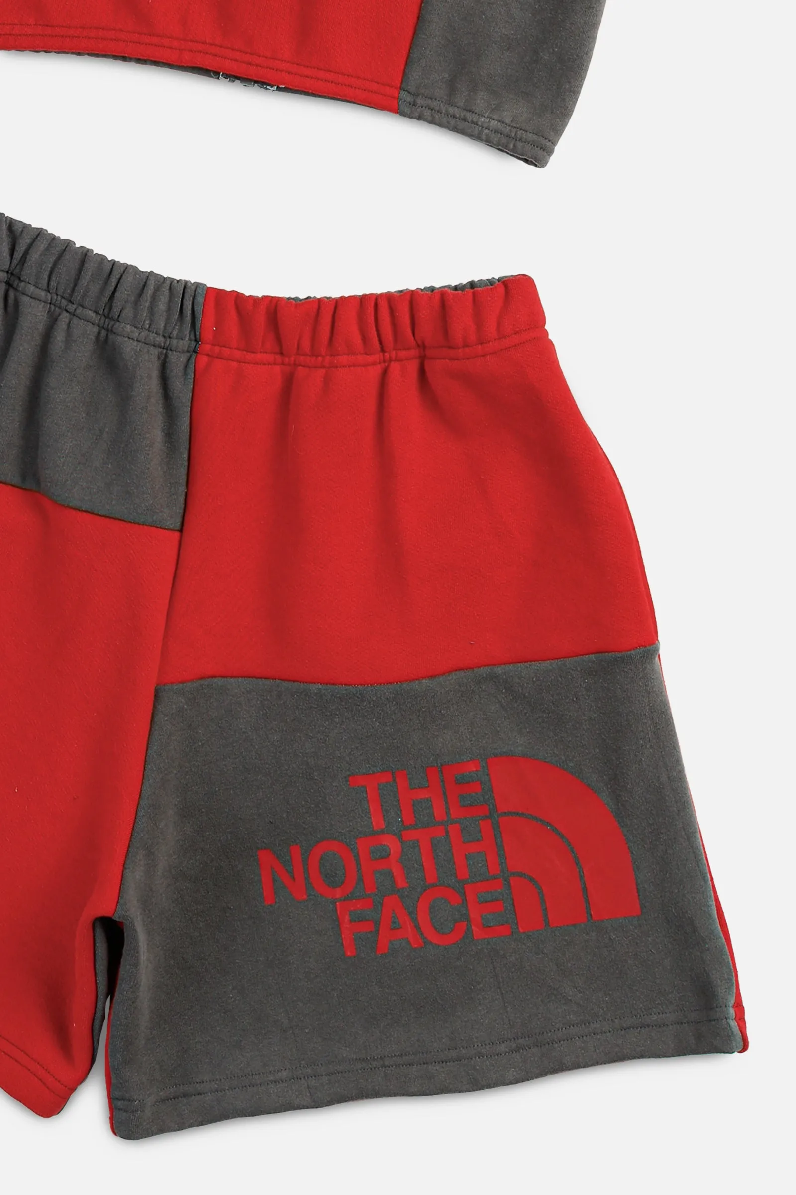 Rework North Face Patchwork Sweatshorts Set - L Frankie