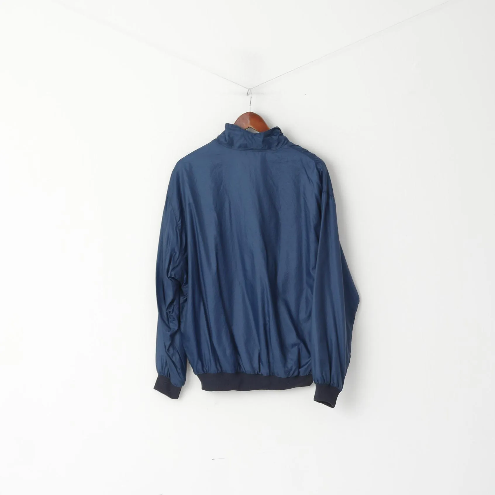 Rukka Men M Jacket Navy Bomber Finland Naylon Waterproof Zip Neck Sport Top