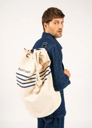Sac baluchon ray - en coton (ECRU/MARINE)