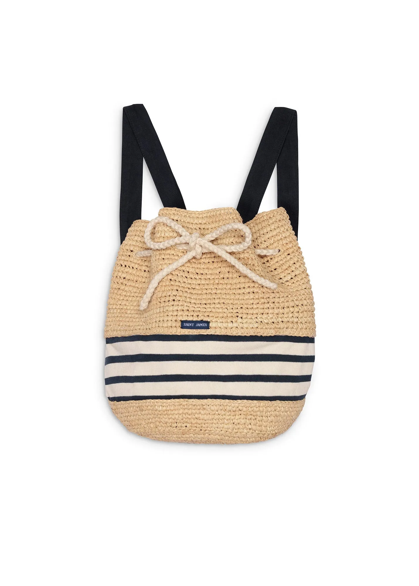 Sac  dos en raphia -  dtails rays (NATUREL)