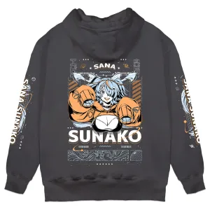 Sana Sunako "Galactic Empress" Hoodie - Charcoal