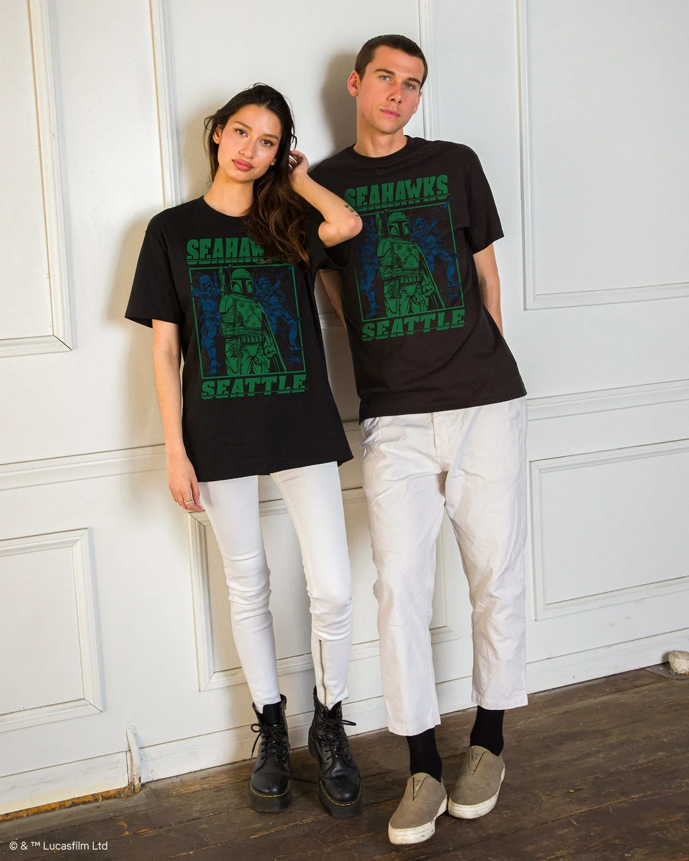 Seahawks Star Wars Boba Fett Showdown Fan Tee