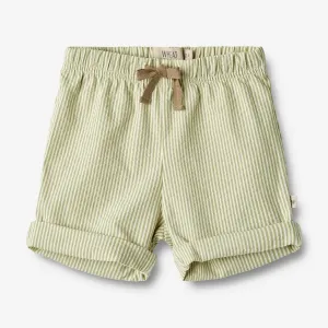 Shorts Milton - green stripe Wheat