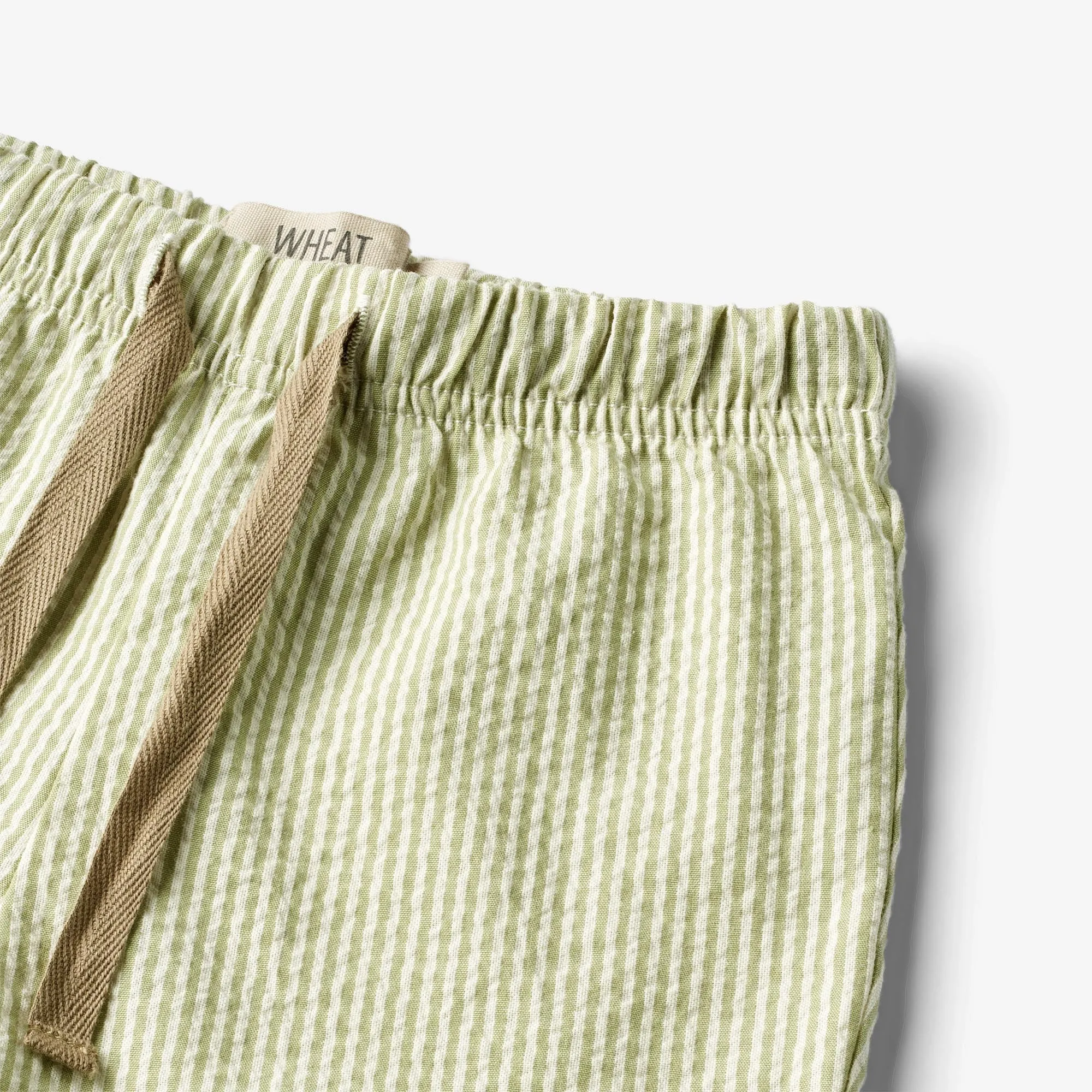 Shorts Milton - green stripe Wheat