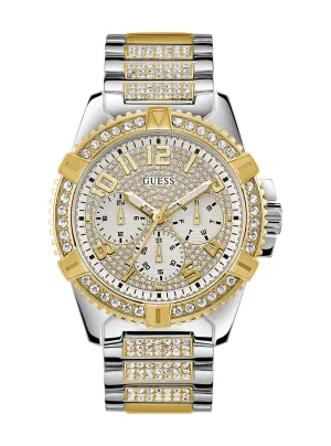 Silver Gold Frontier Glitz Watch Guess