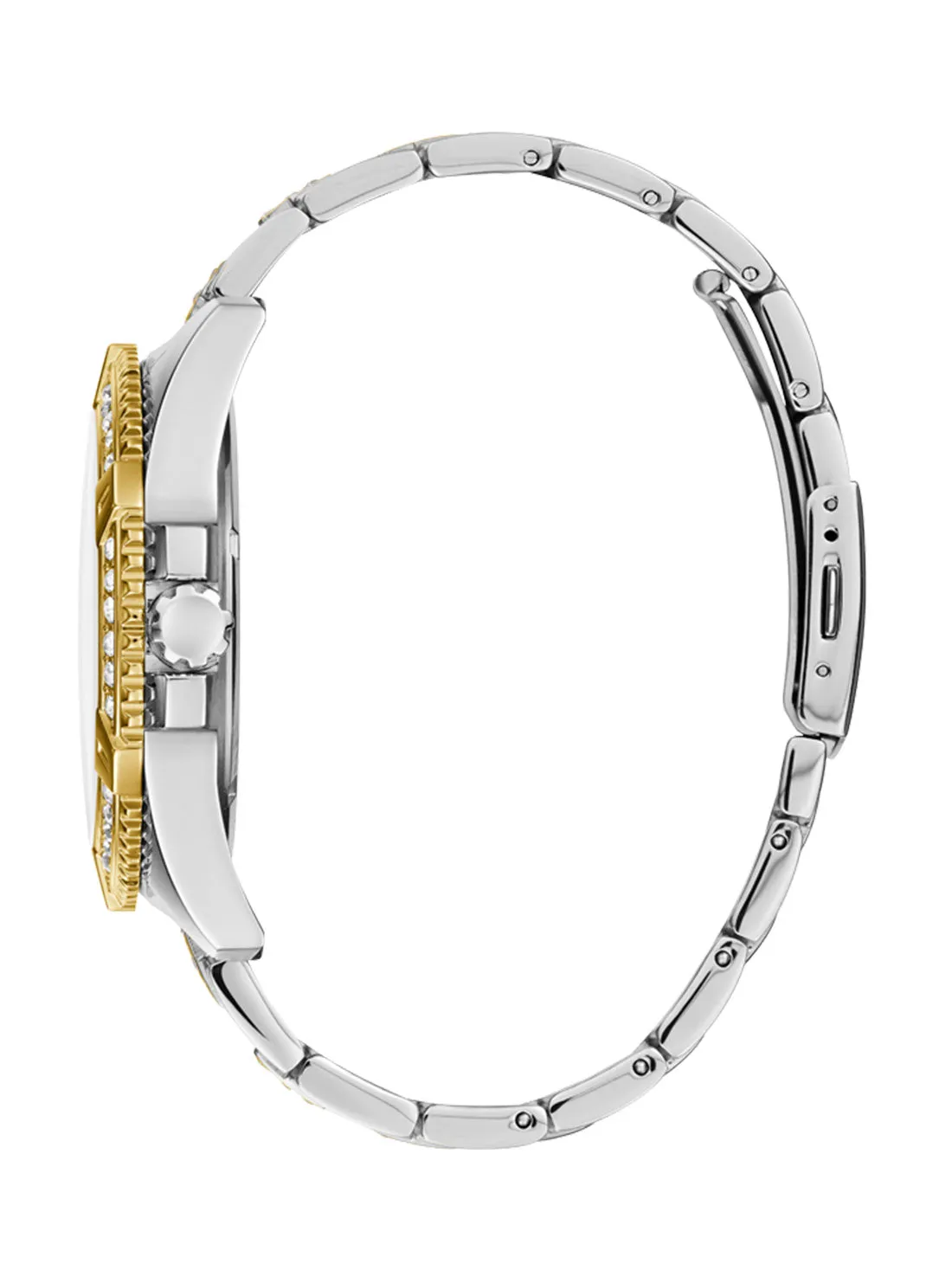 Silver Gold Frontier Glitz Watch Guess