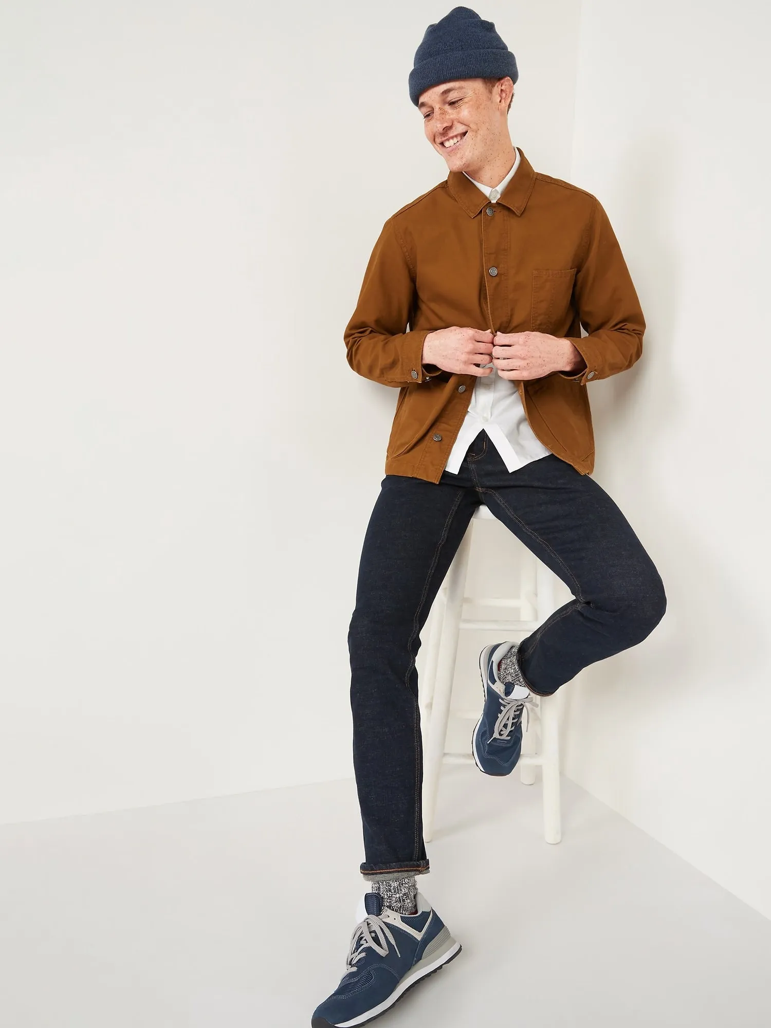 Slim Built-In-Flex Jeans For Men
