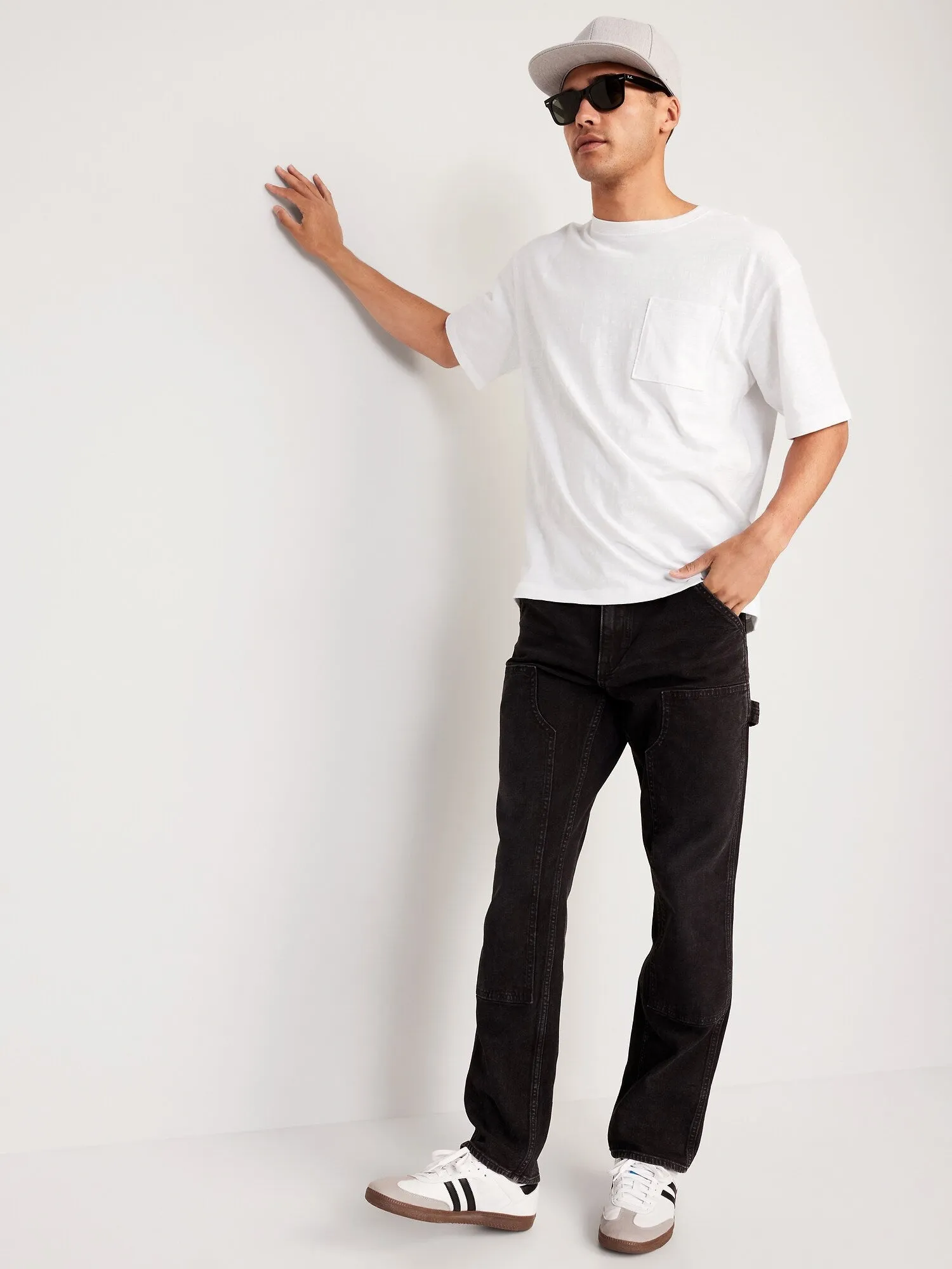 Slub-Knit Pocket T-Shirt for Men