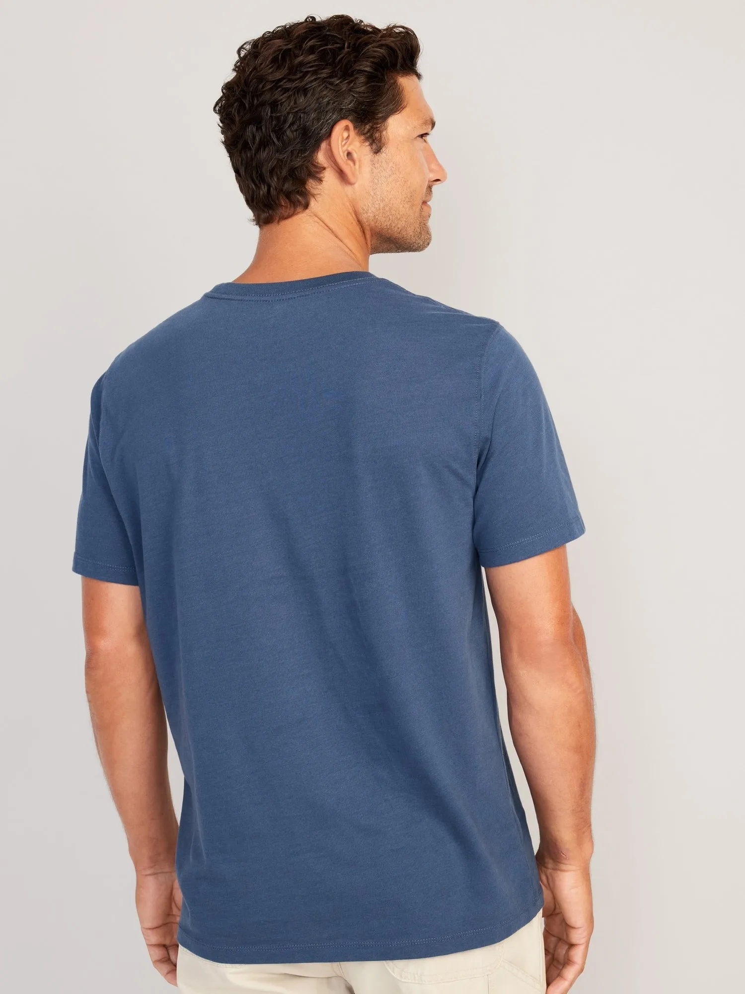 Soft-Washed Crew-Neck T-Shirt For Men
