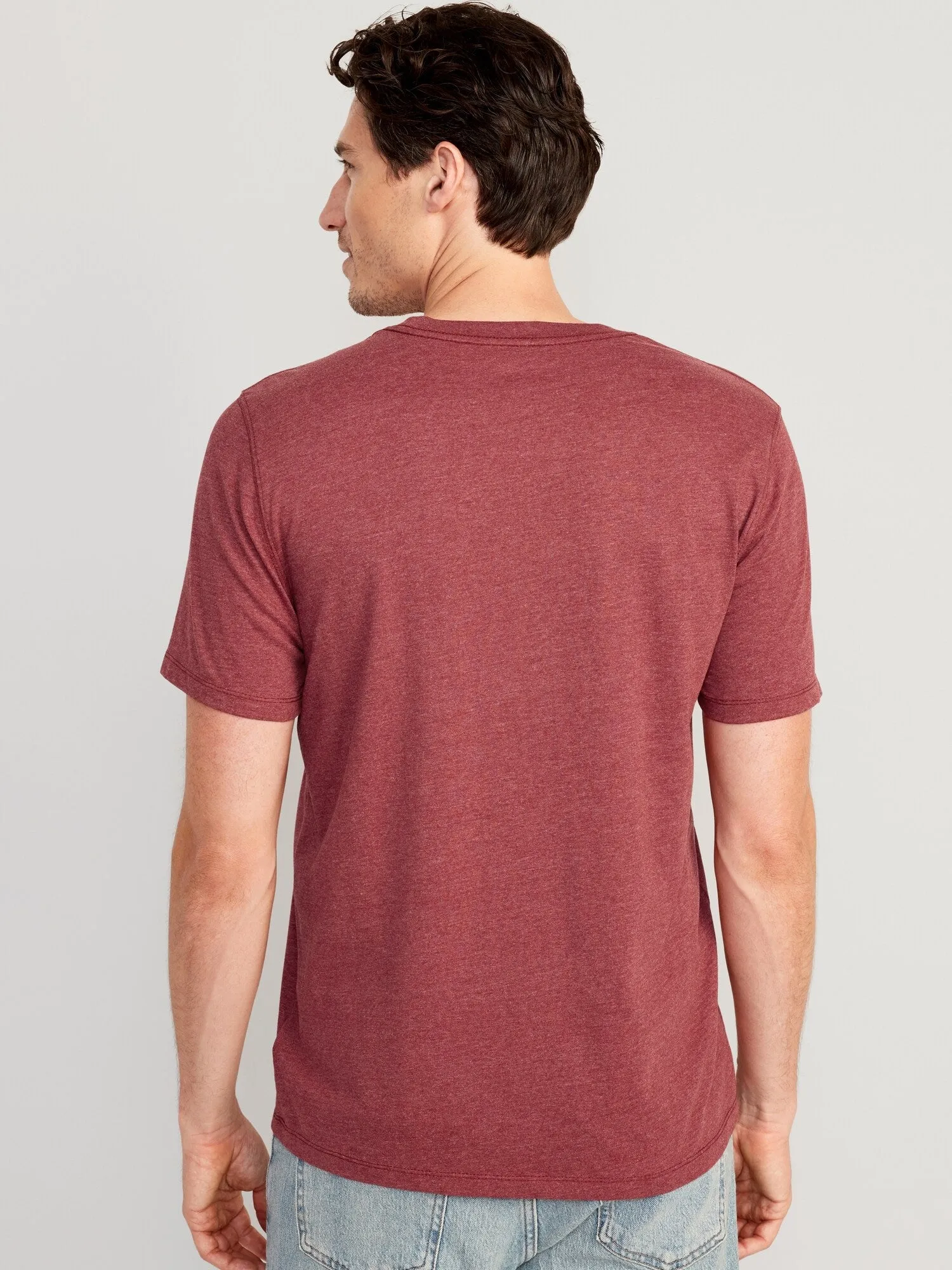 Soft-Washed Crew-Neck T-Shirt For Men