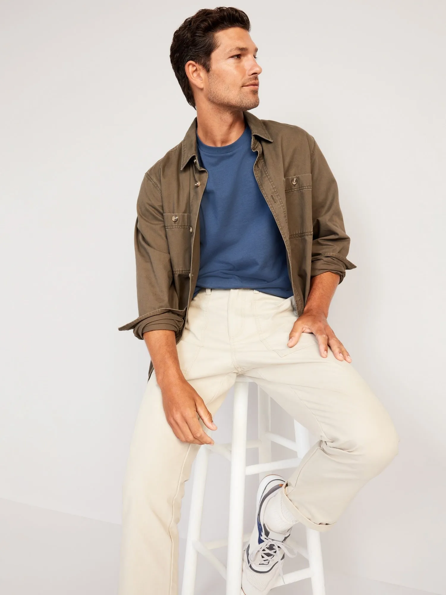 Soft-Washed Crew-Neck T-Shirt For Men