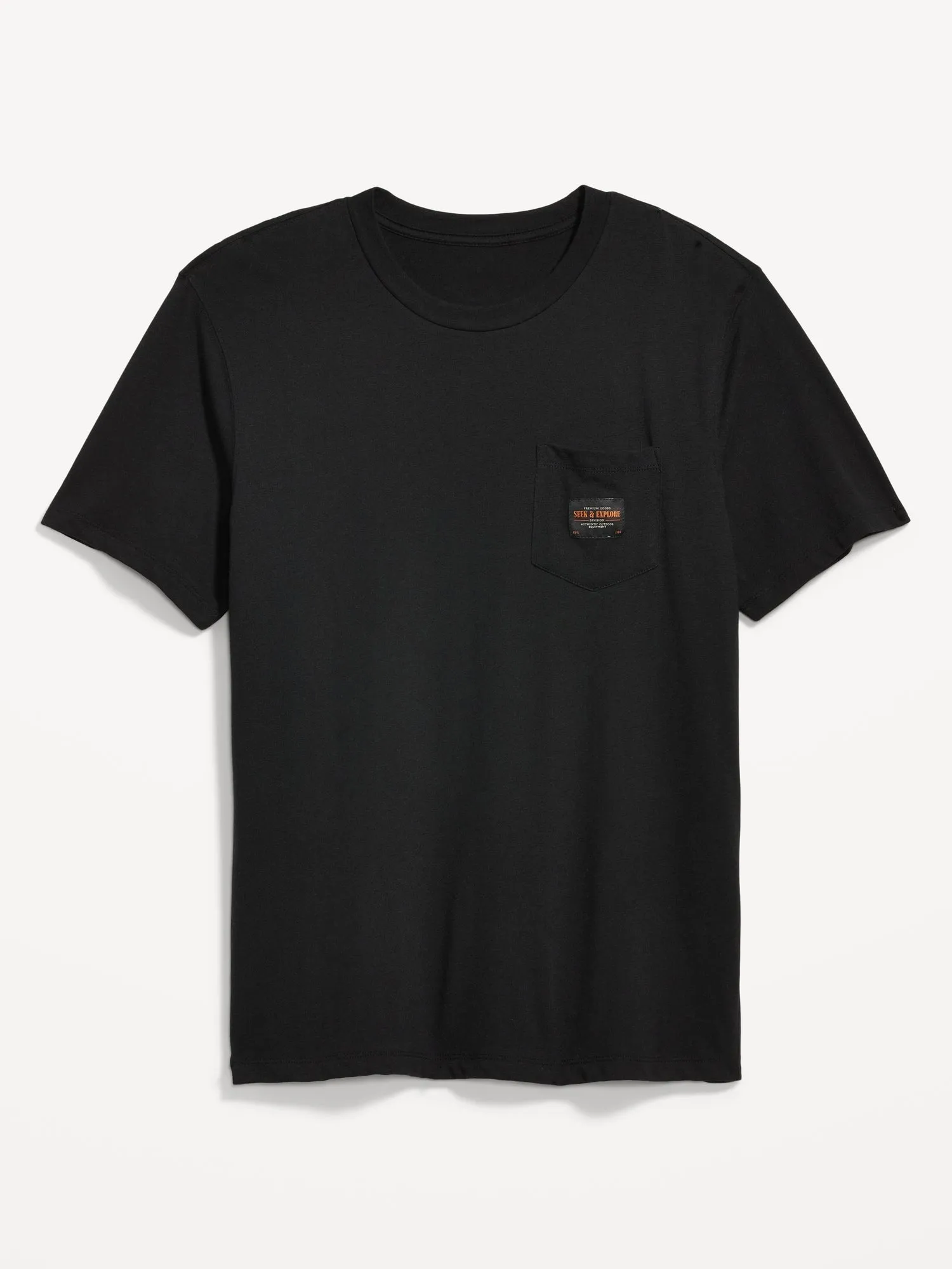 Soft-Washed Graphic Pocket T-Shirt for Men