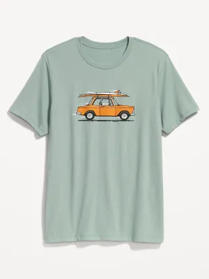 Soft-Washed Graphic T-Shirt For Men