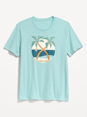 Soft-Washed Graphic T-Shirt For Men