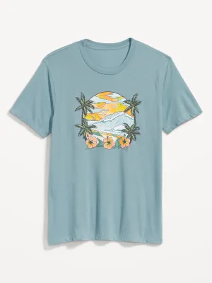 Soft-Washed Graphic T-Shirt For Men