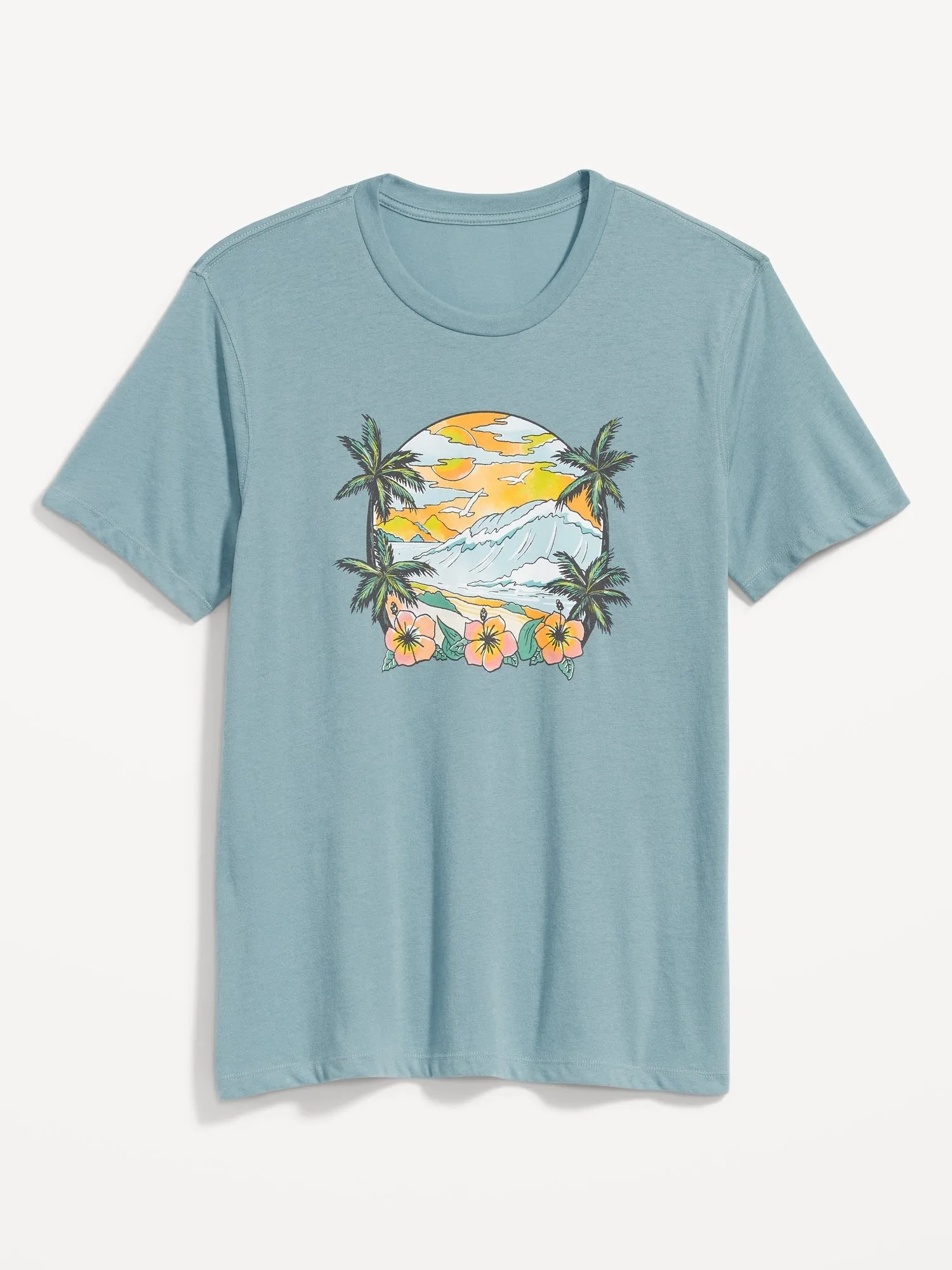 Soft-Washed Graphic T-Shirt For Men