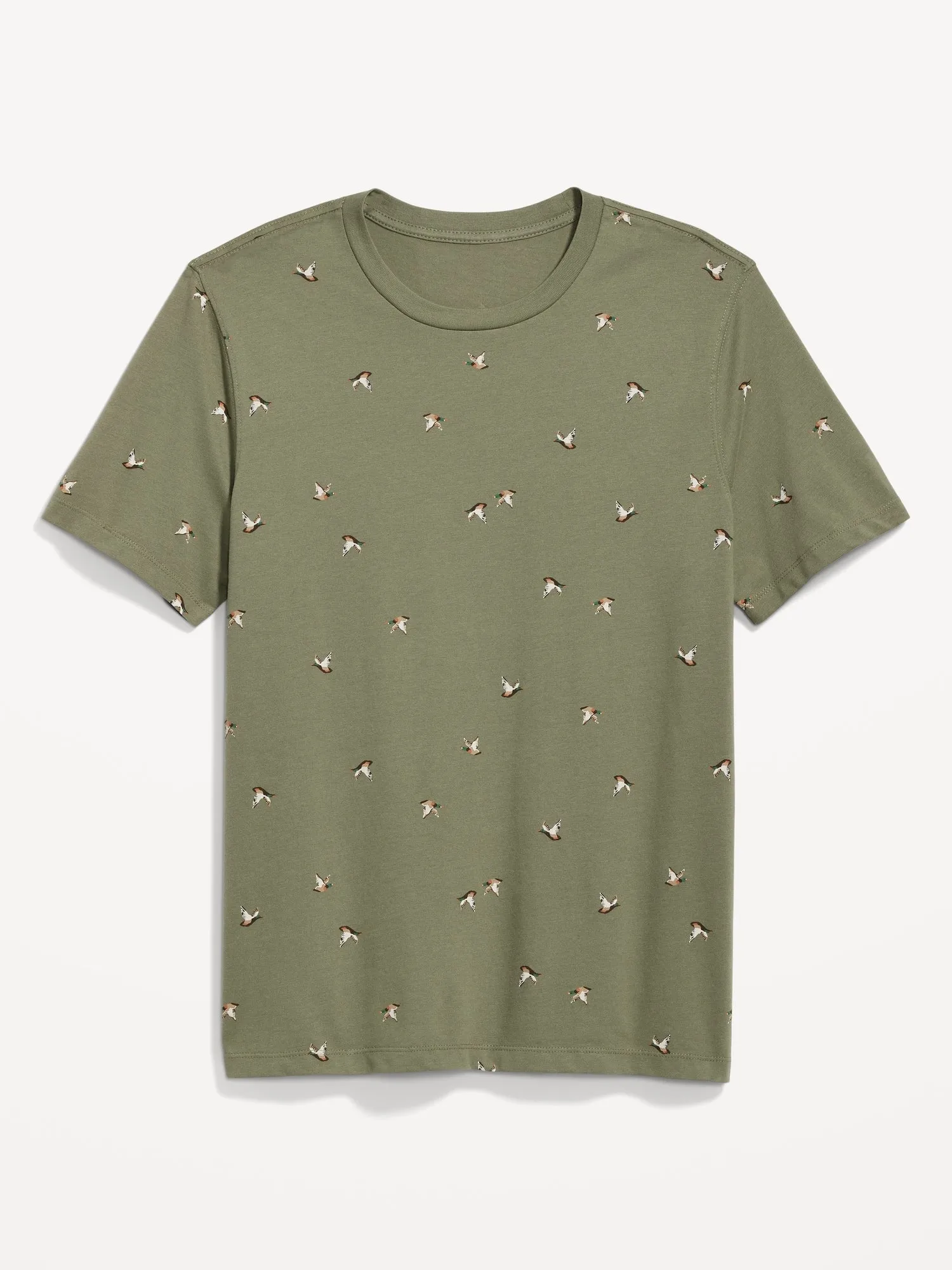 Soft-Washed Printed Crew-Neck T-Shirt for Men