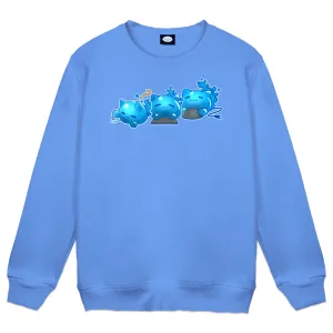 StuxVT Scrypt Mouse and Keyboard Light Blue Crewneck