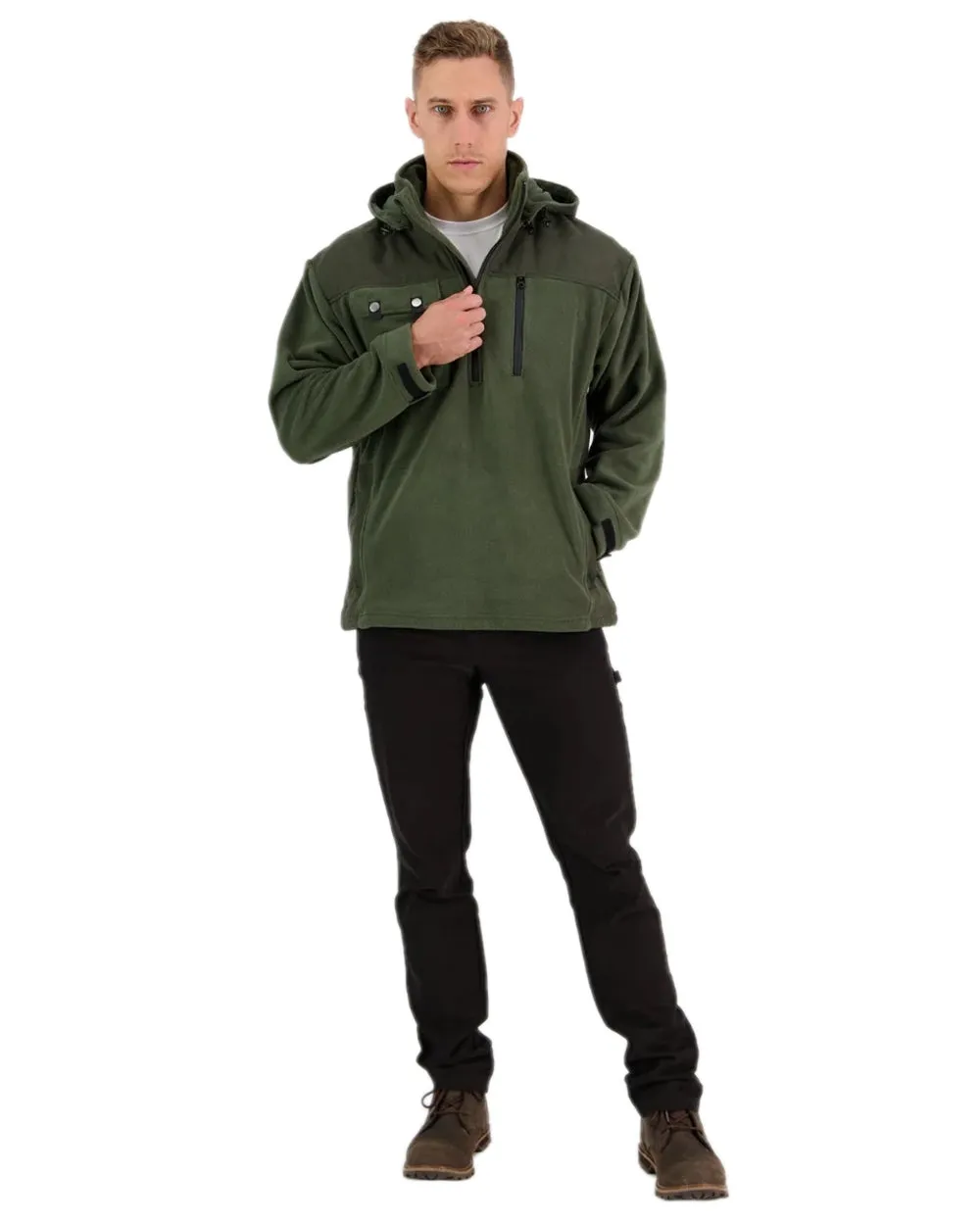 Swanndri Mens High Rock Technical Fleece Hoodie