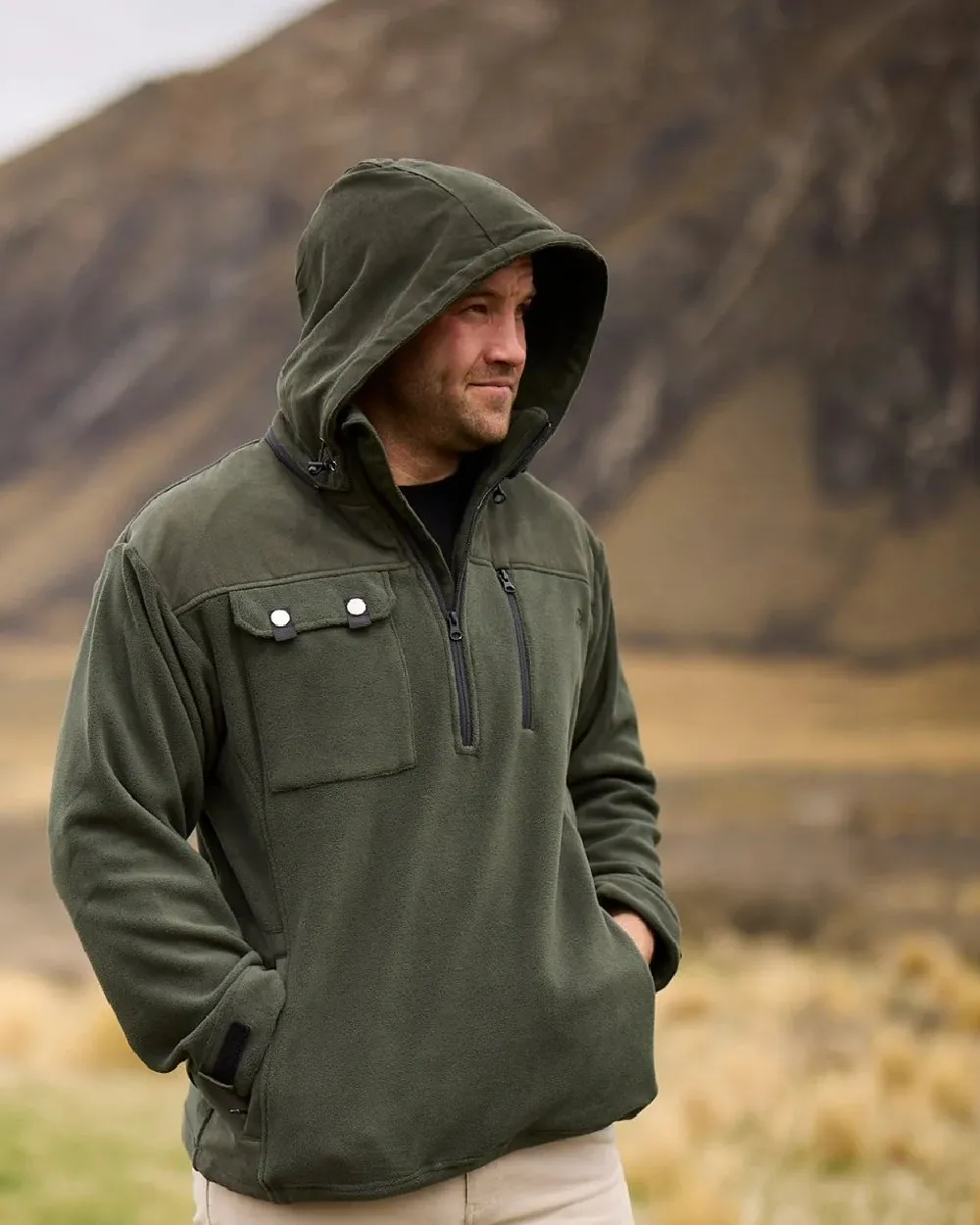 Swanndri Mens High Rock Technical Fleece Hoodie