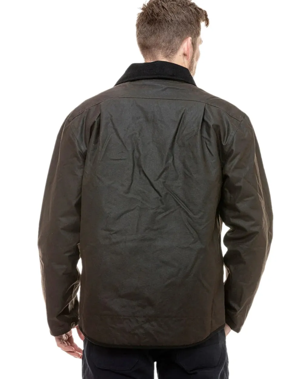 Swanndri Mens Waimak Oilskin Jacket With Wool Lining
