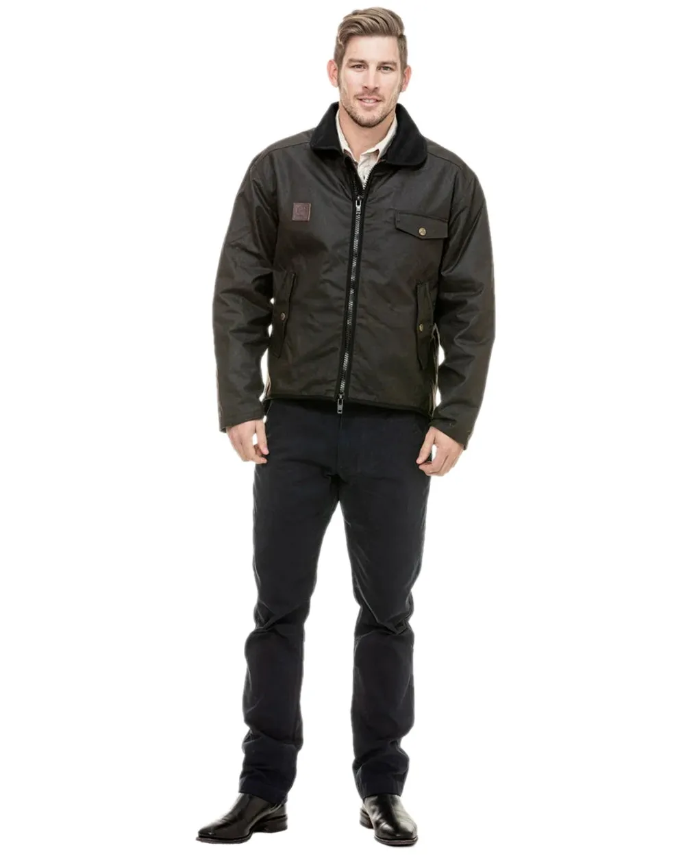 Swanndri Mens Waimak Oilskin Jacket With Wool Lining