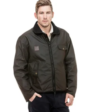 Swanndri Mens Waimak Oilskin Jacket With Wool Lining